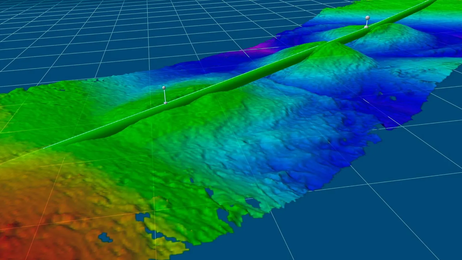 Subsea bathymetry survey for cable route engineering